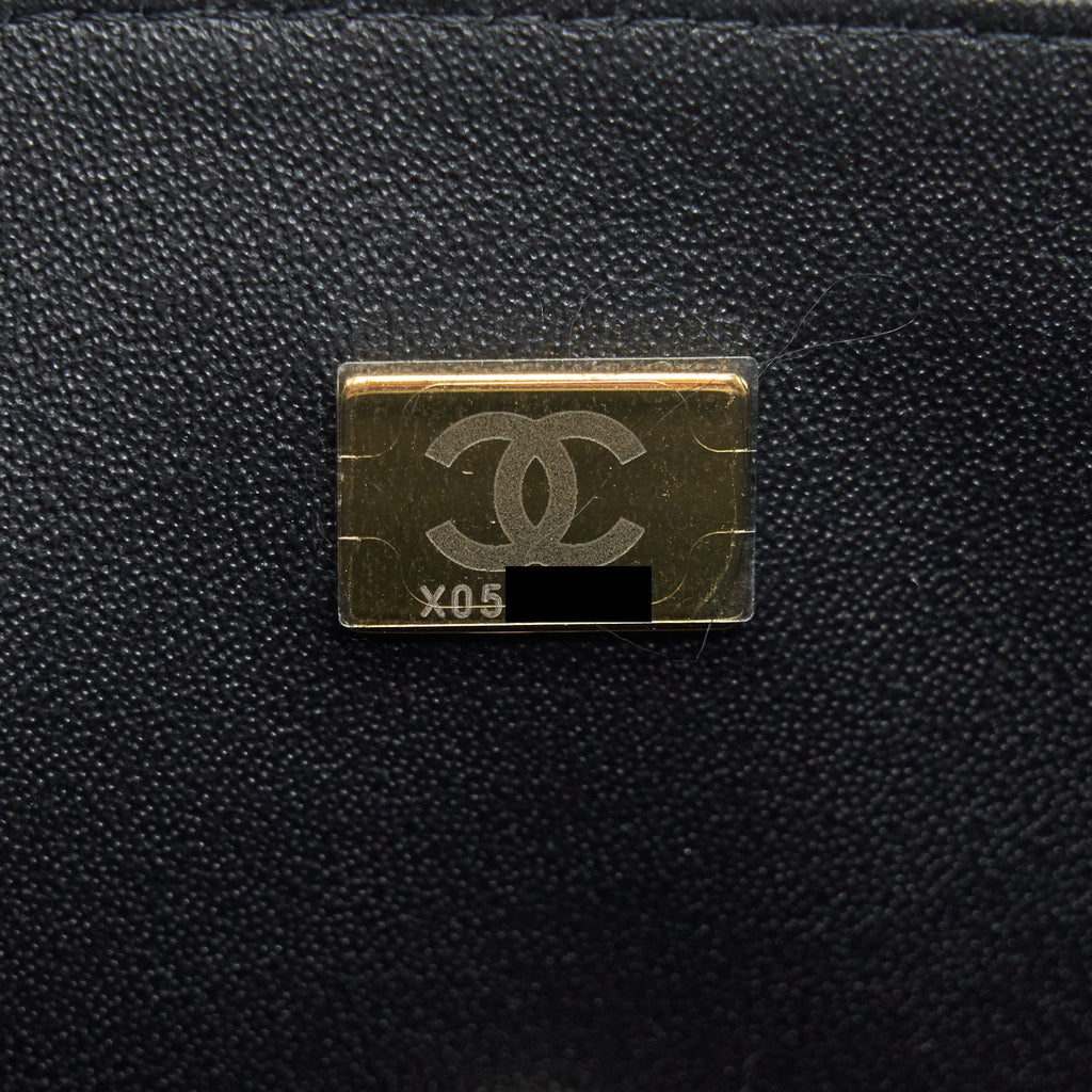 CHANEL 21K TOP HANDLE MINI RECTANGULAR FLAP BAG BLACK LGHW