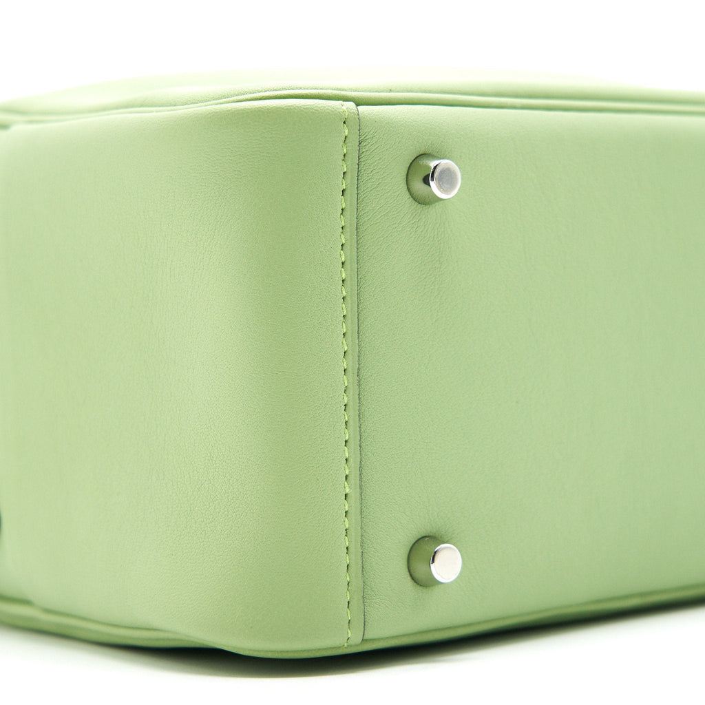 HERMES MINI LINDY 3I VERT CRIQUET SHW SWIFT LEATHER