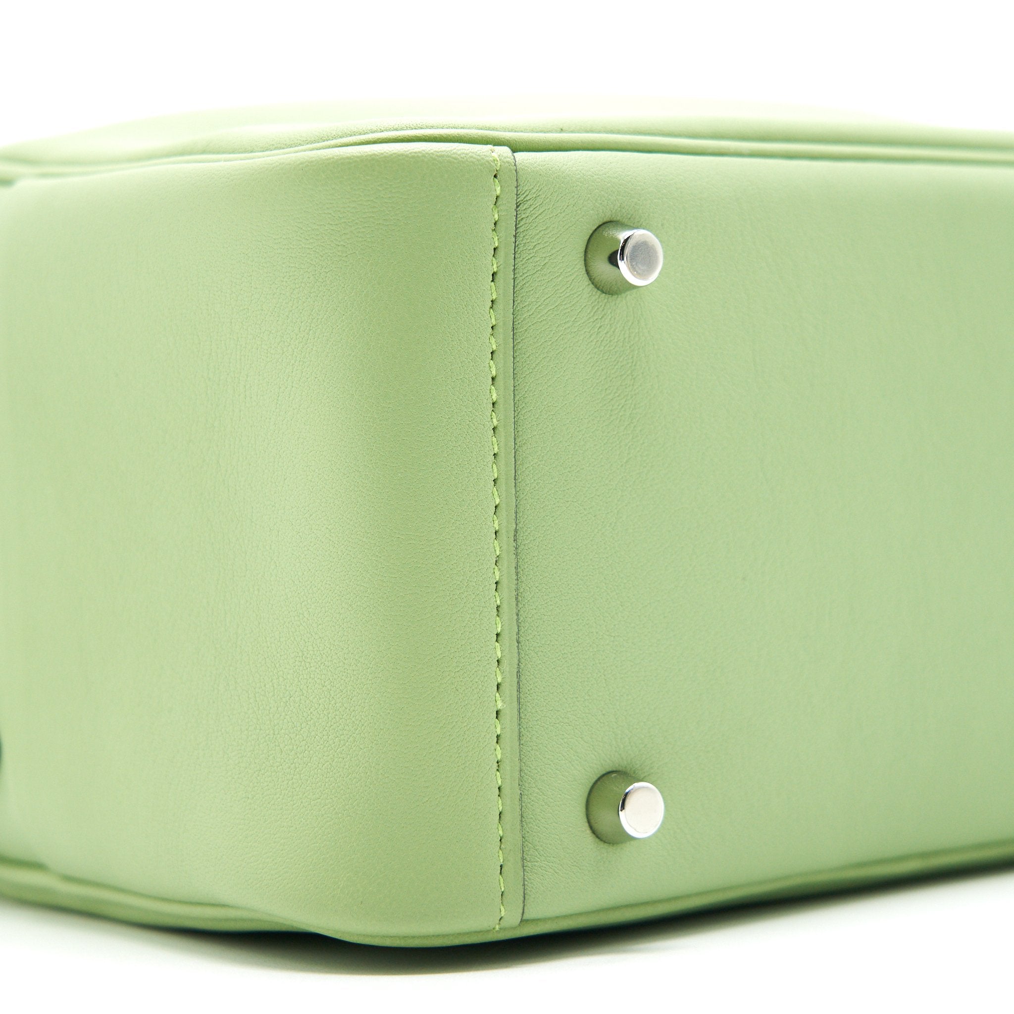 HERMES MINI LINDY 3I VERT CRIQUET SHW SWIFT LEATHER