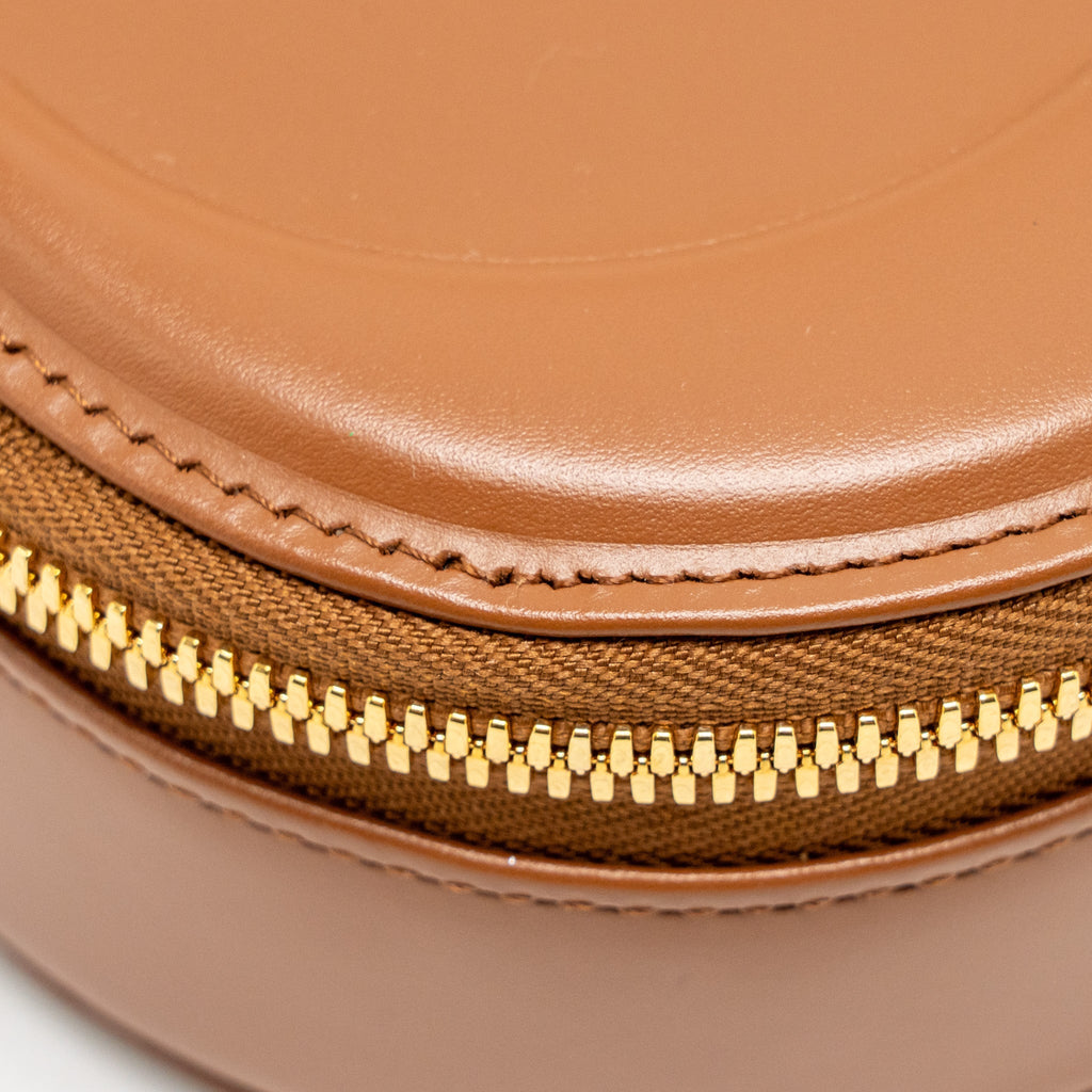 DIOR CD SIGNATURE POUCH WITH CHAIN CALFSKIN GOLDEN SADDLE GHW