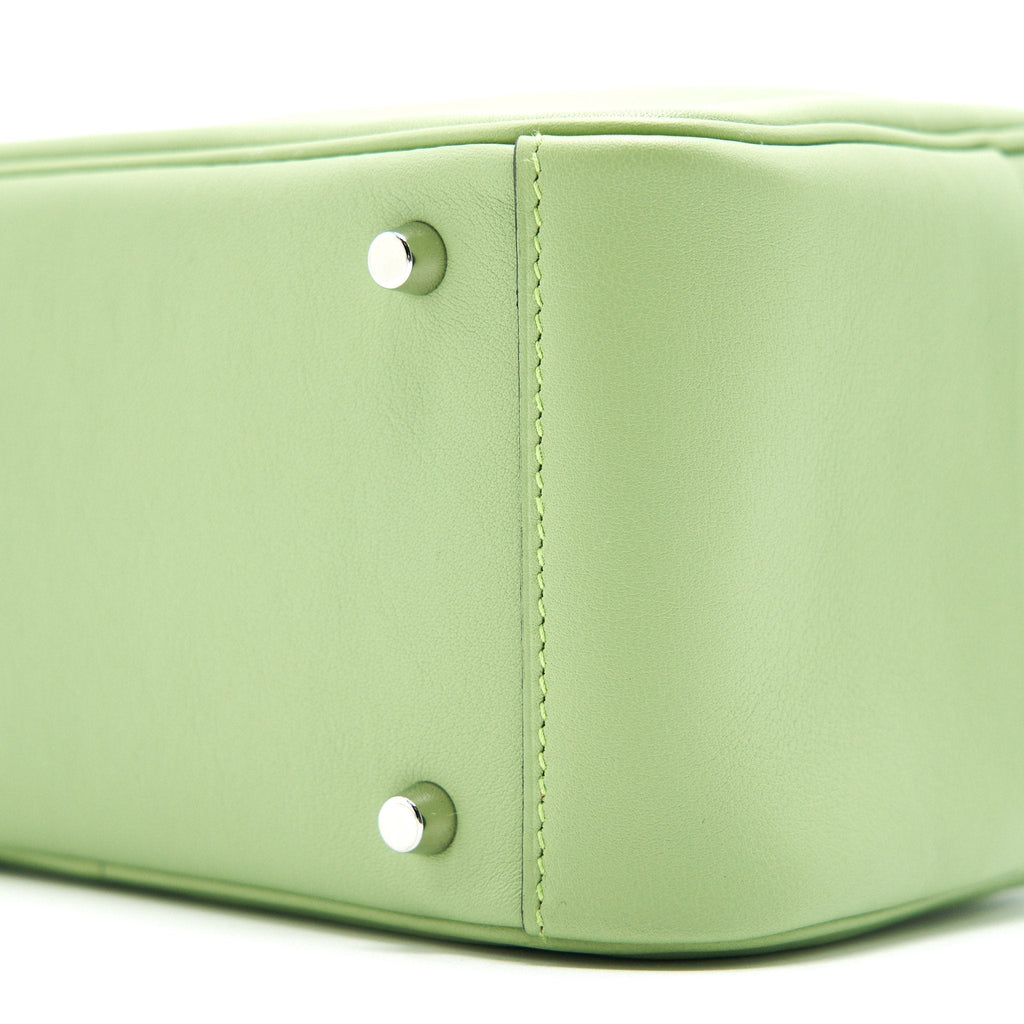 HERMES MINI LINDY 3I VERT CRIQUET SHW SWIFT LEATHER