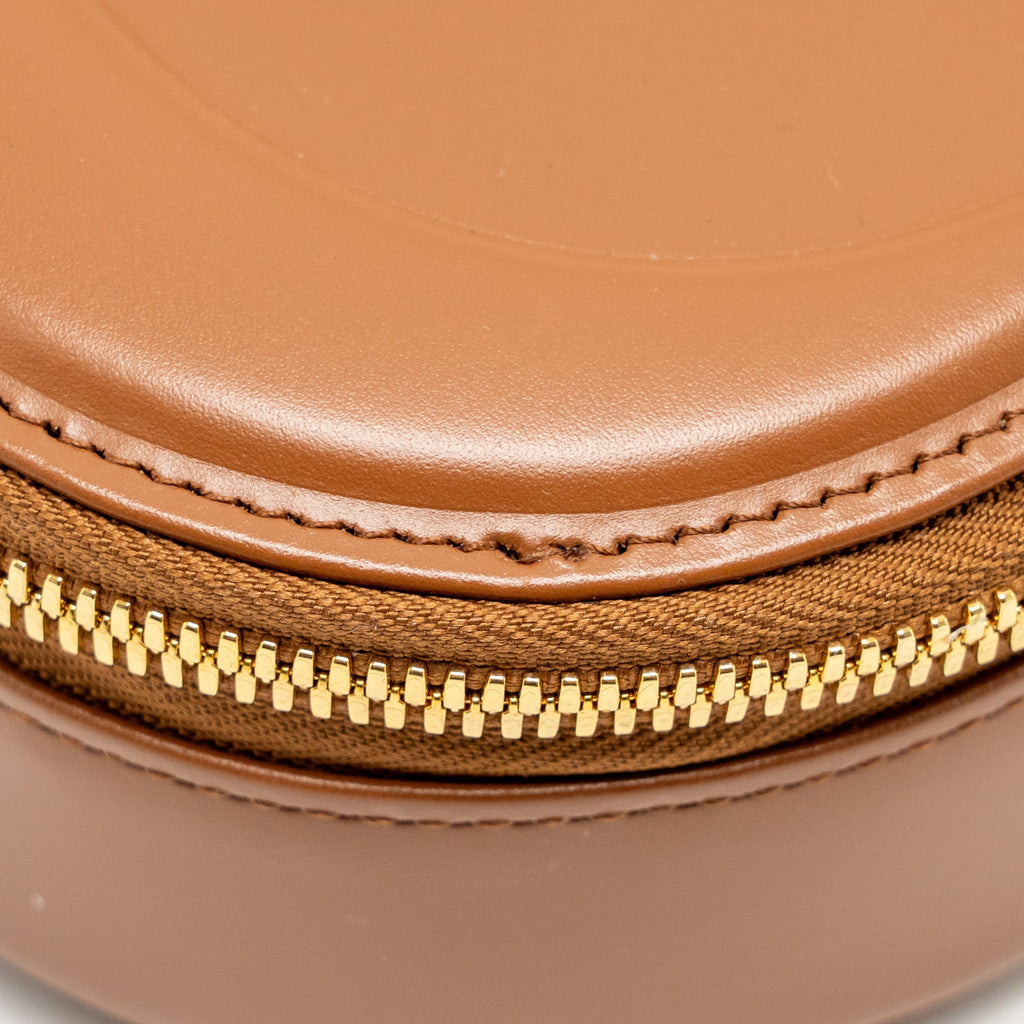 DIOR CD SIGNATURE POUCH WITH CHAIN CALFSKIN GOLDEN SADDLE GHW