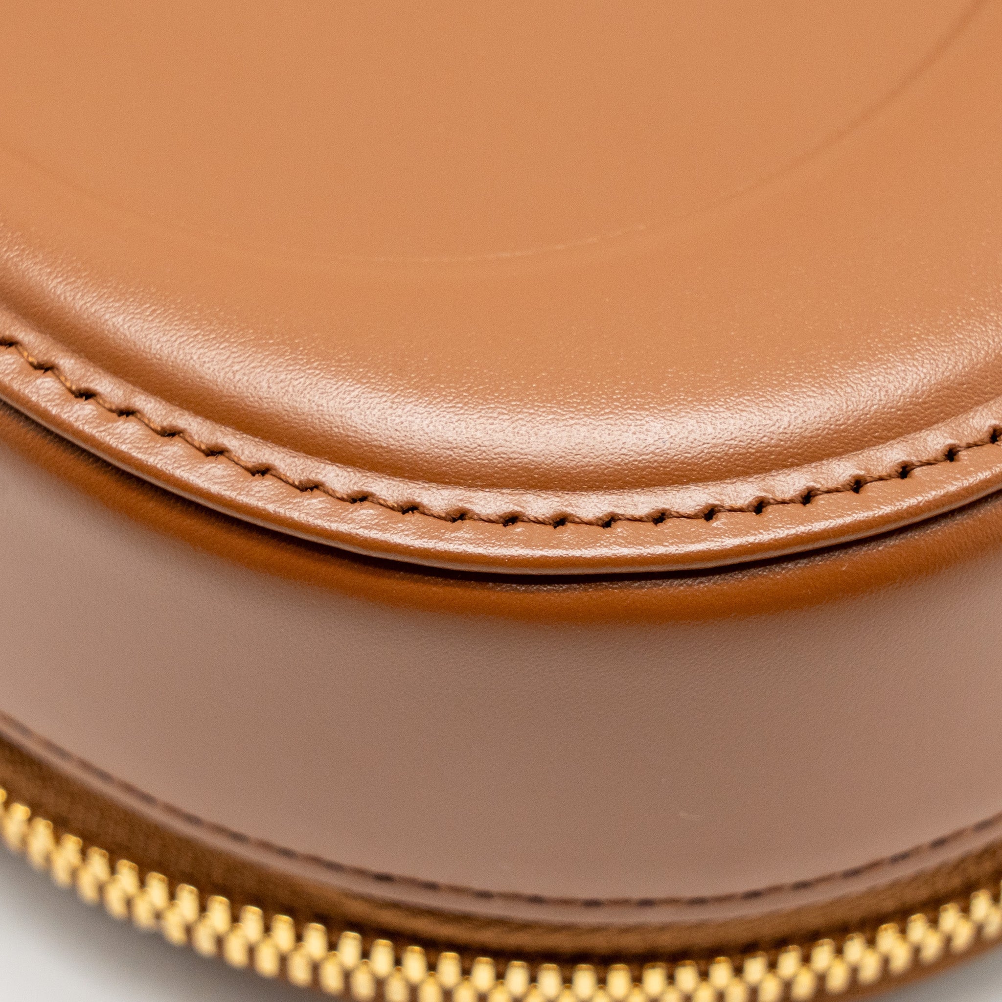 DIOR CD SIGNATURE POUCH WITH CHAIN CALFSKIN GOLDEN SADDLE GHW