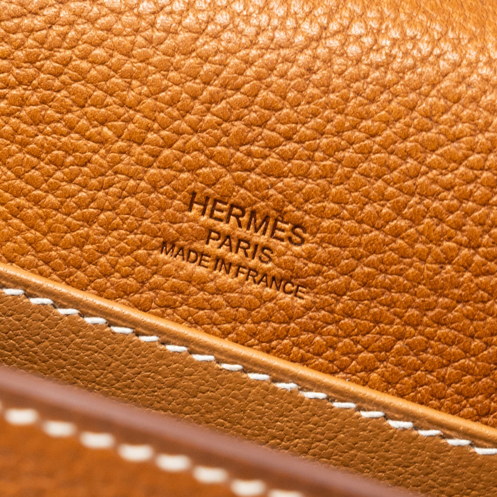 HERMES MINI ROULIS BARENIA FAUBOURG 34 FAUVE SHW