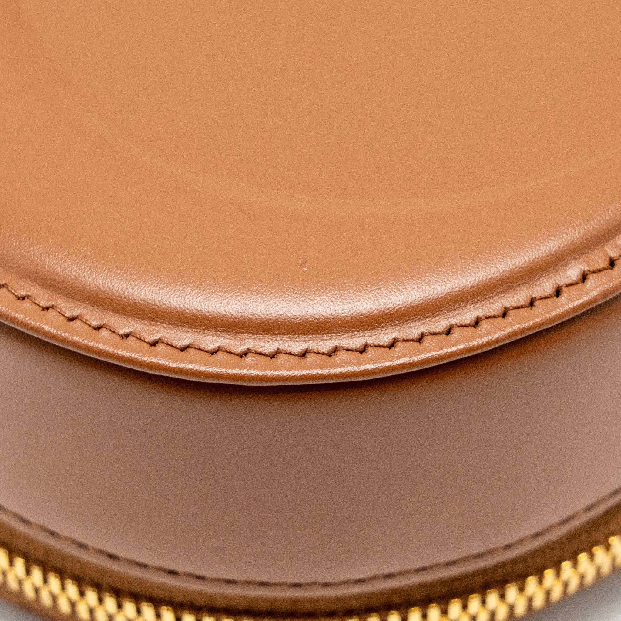 DIOR CD SIGNATURE POUCH WITH CHAIN CALFSKIN GOLDEN SADDLE GHW