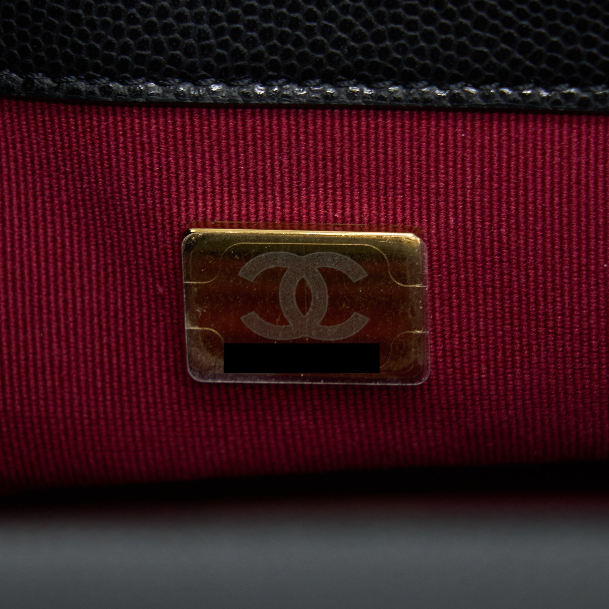 CHANEL 22A SMALL FLAP BAG CAVIAR BLACK BRUSHED GOLD HARDWARE(MICROCHIP)