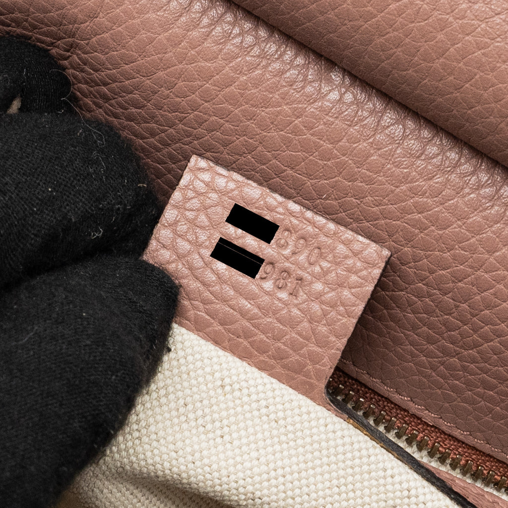 GUCCI TOP HANDLE FLAP BAG CALFSKIN DARK PINK GHW