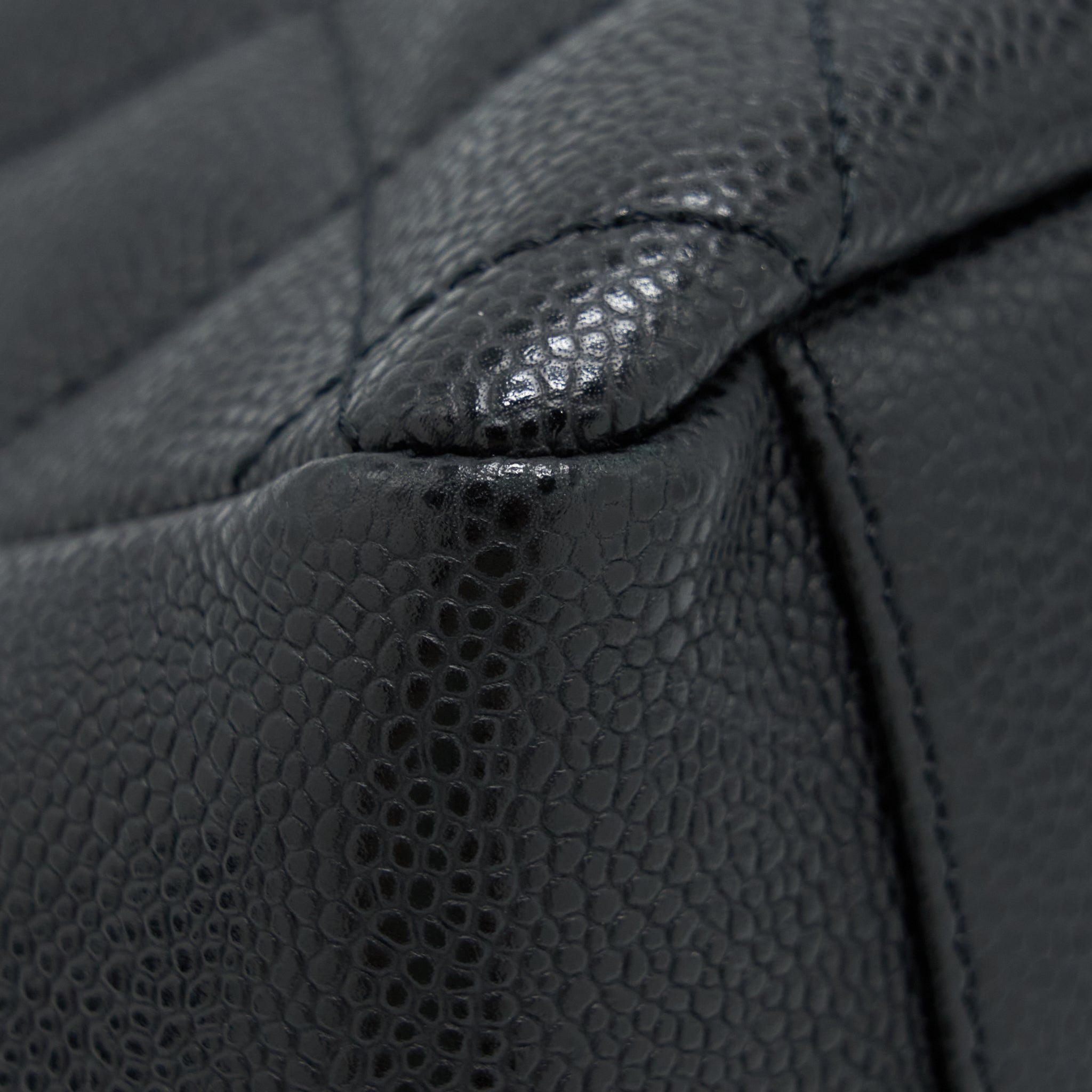CHANEL GRAND SHOPPING TOTE BAG CAVIAR BLACK GHW