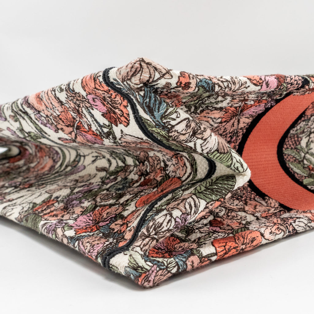 DIOR MEDIUM BOOK TOTE LIMITED EDITION CANVAS MULTICOLOUR