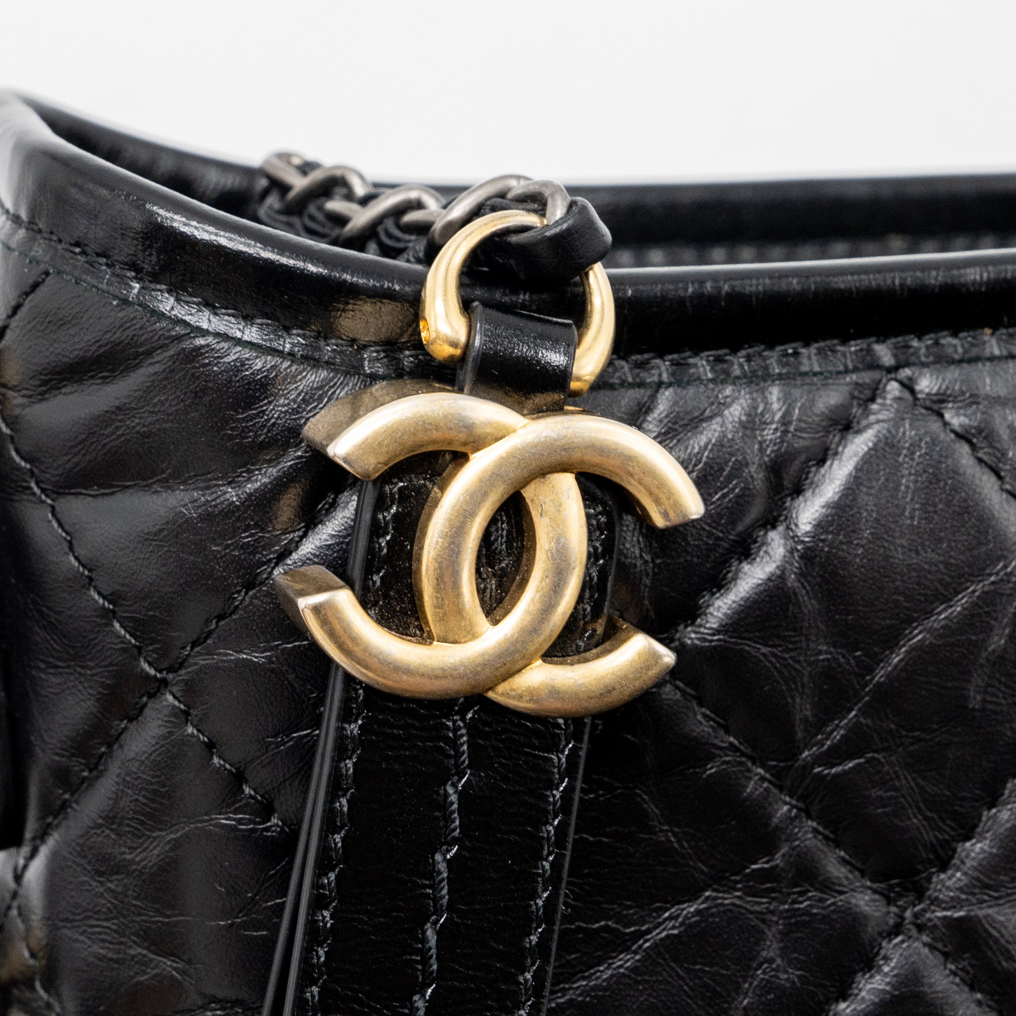 CHANEL SMALL GABRIELLE HOBO BAG CALFSKIN BLACK MULTICOLOUR HARDWARE