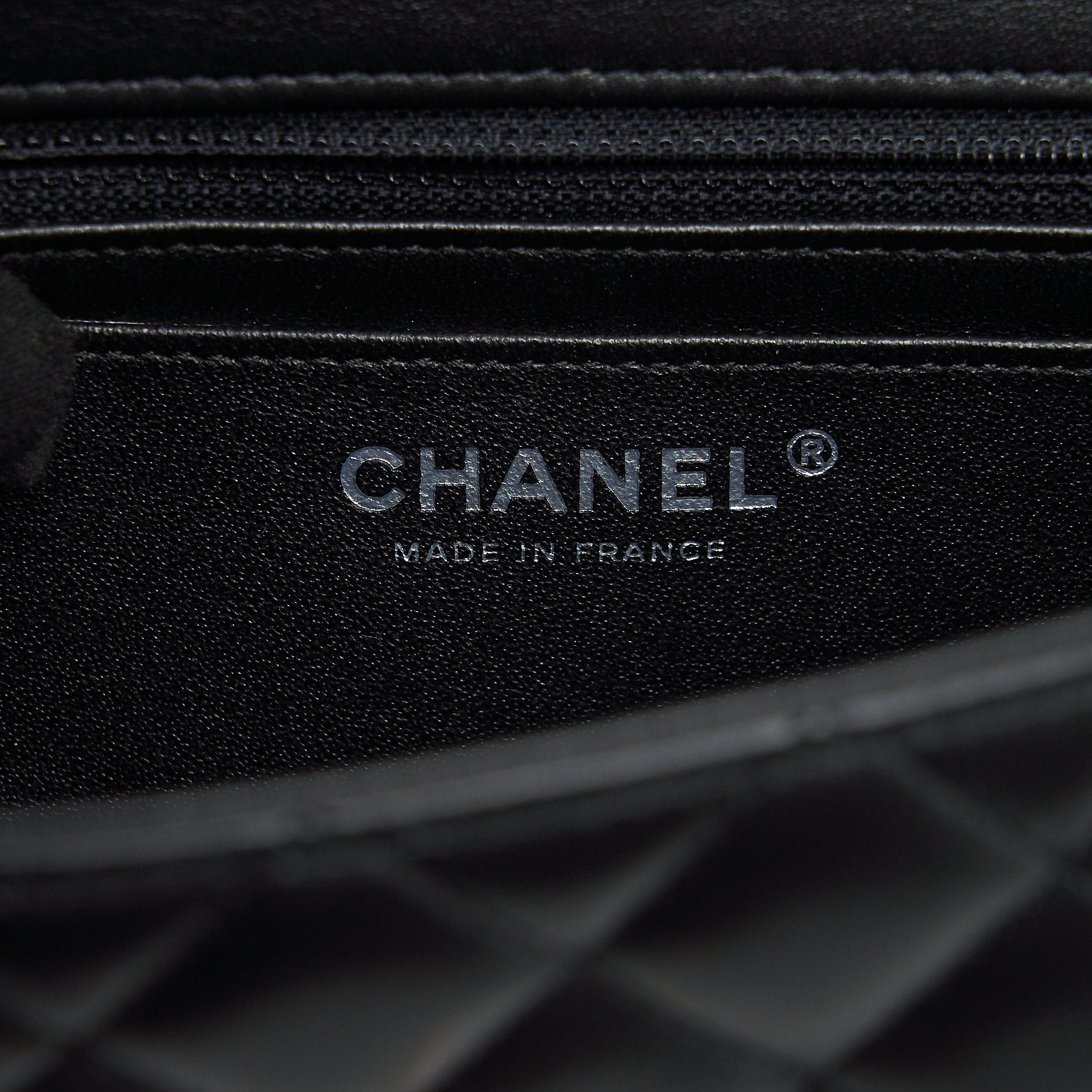 CHANEL MINI RECTANGULAR FLAP BAG LAMBSKIN BLACK SHW
