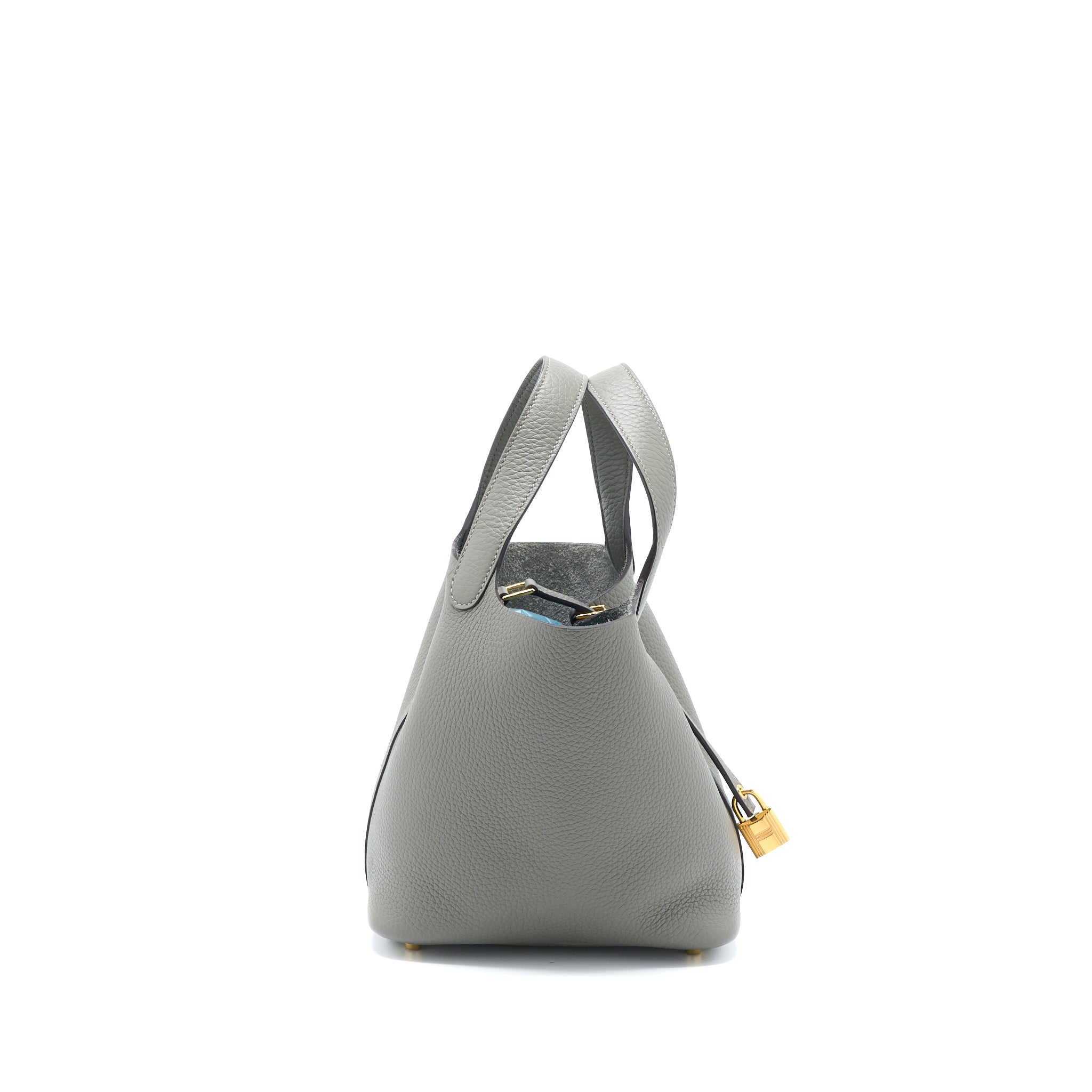 HERMES PICOTIN 18 LOCK BAG CLEMENCE 0L GRIS MEYER GHW