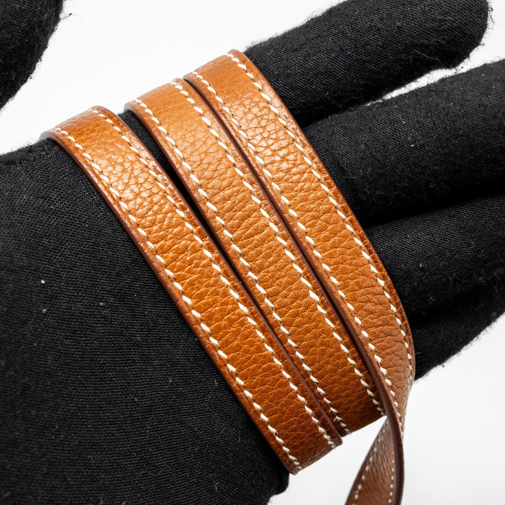 HERMES MINI ROULIS BARENIA FAUBOURG 34 FAUVE SHW