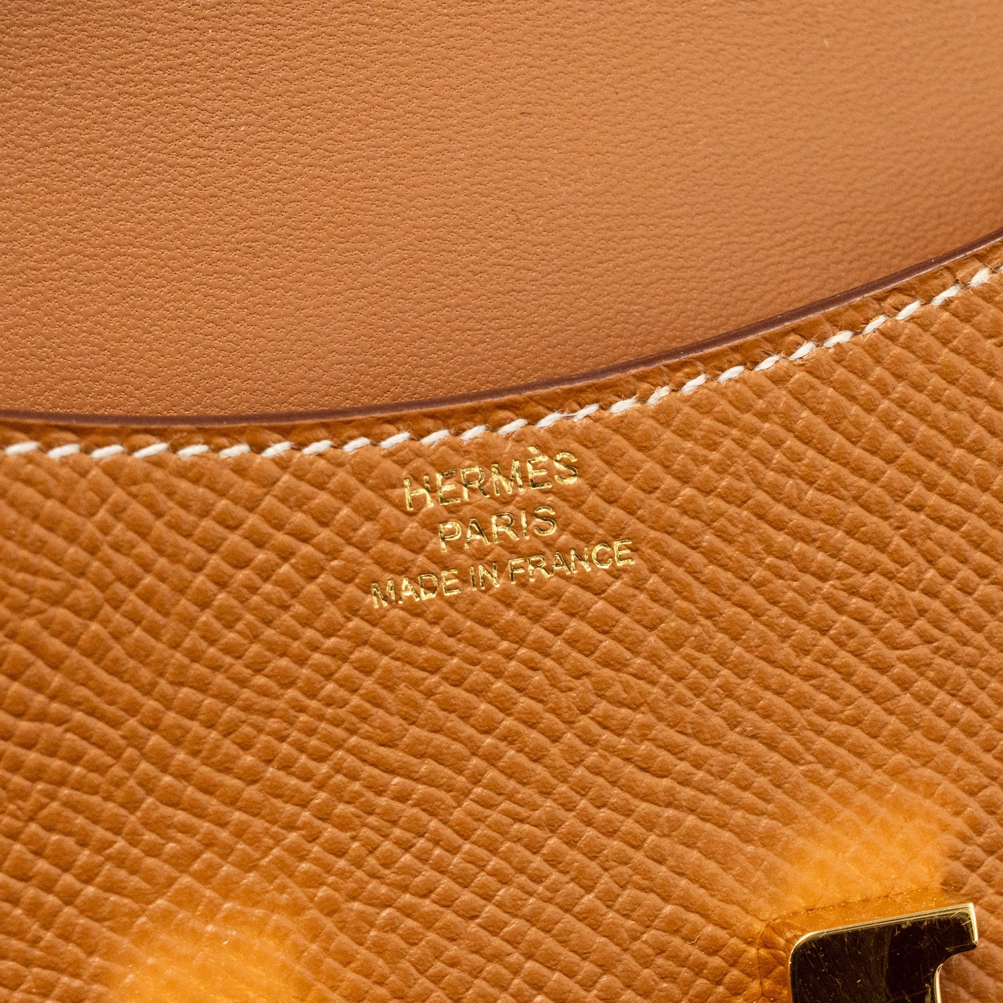 HERMES CONSTANCE SLIM EPSOM GOLD GHW