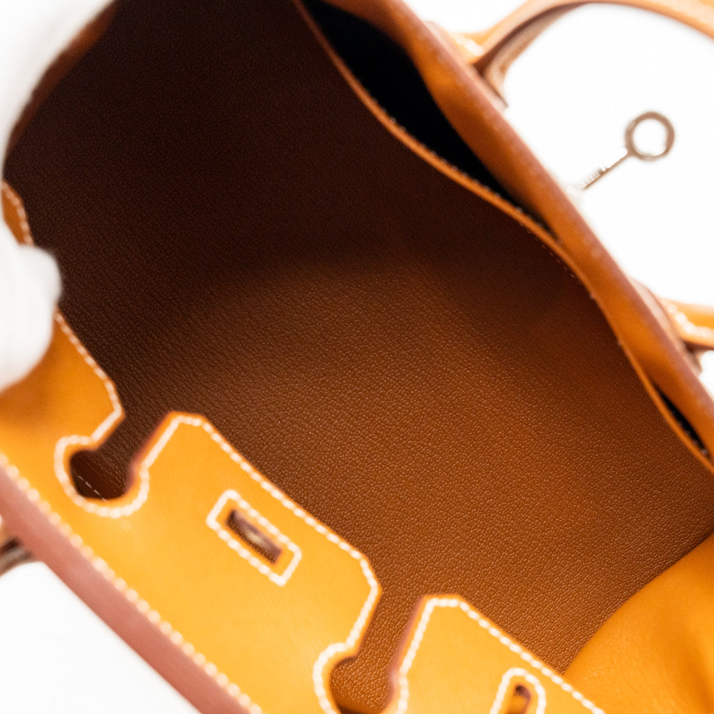 HERMES BIRKIN 25 SELLIER EPSOM GOLD SHW