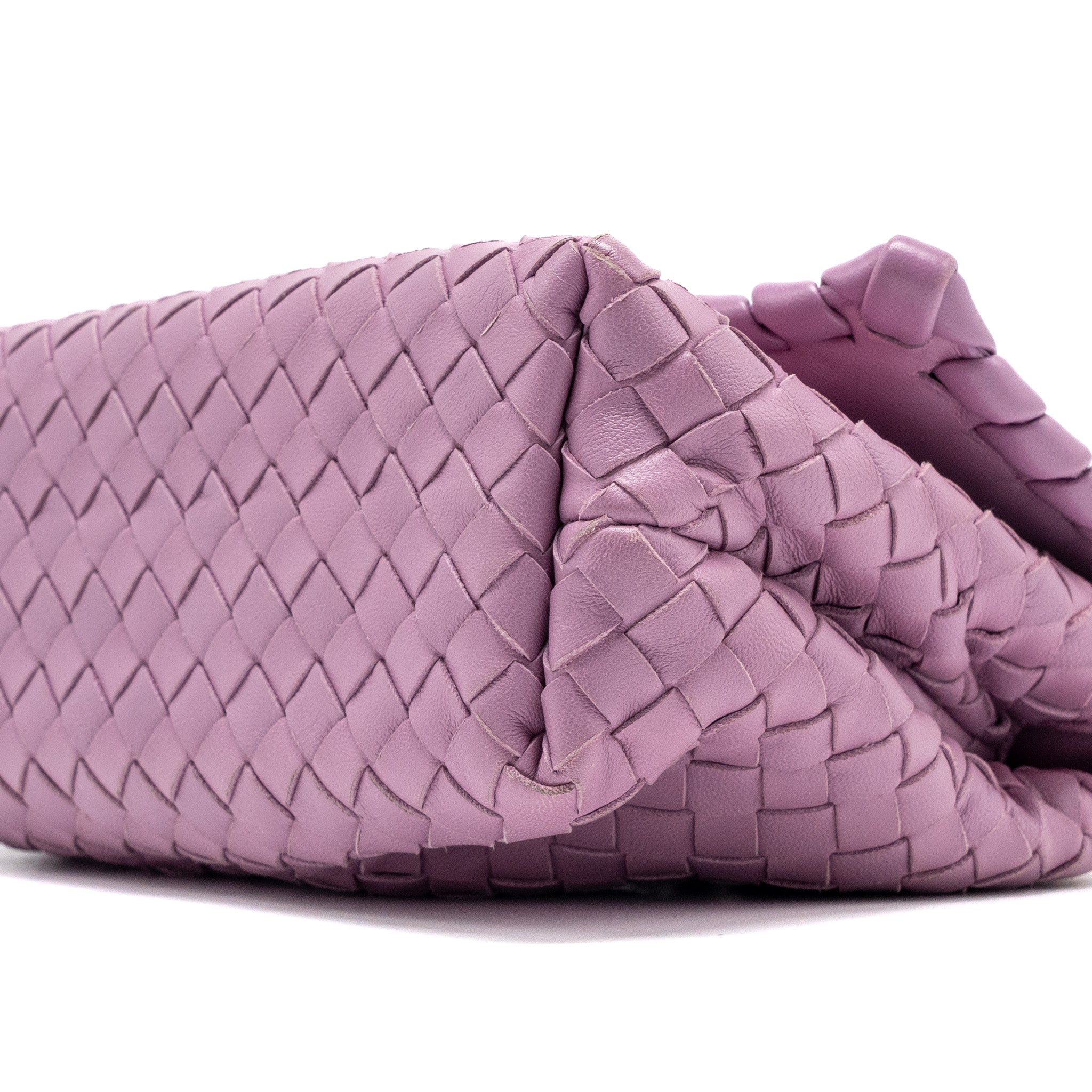 BOTTEGA VENETA OLYMPIA BAG LEATHER LIGHT PURPLE GHW