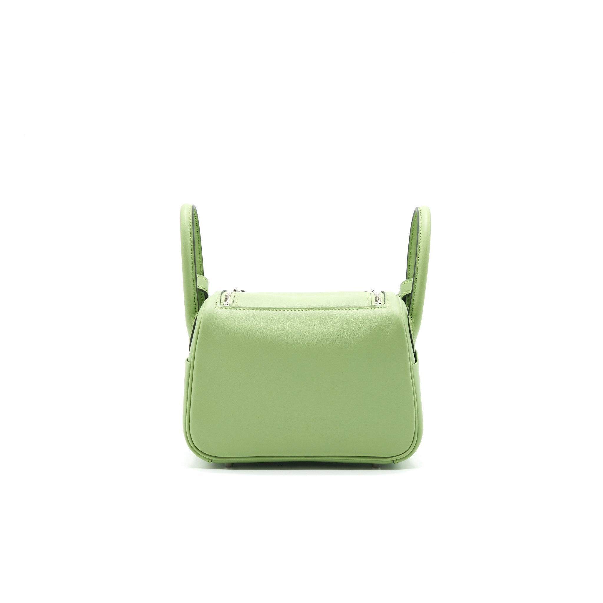 HERMES MINI LINDY 3I VERT CRIQUET SHW SWIFT LEATHER
