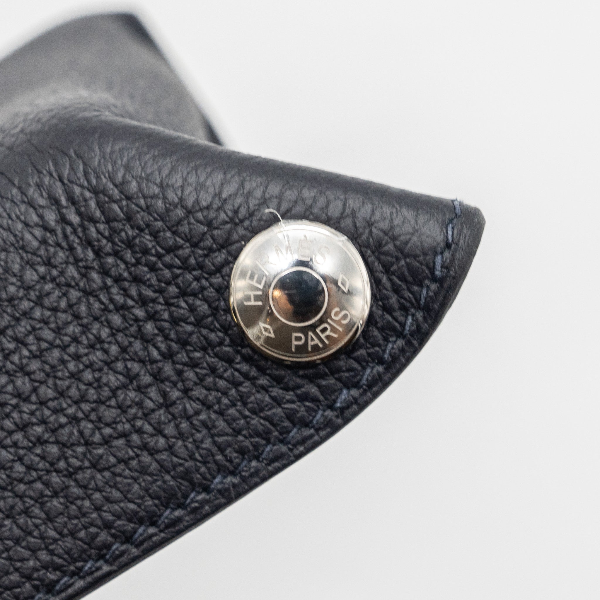 HERMES VIDEPOCHES TOGO BLACK WITH MULTICOLOUR STRAP SHW
