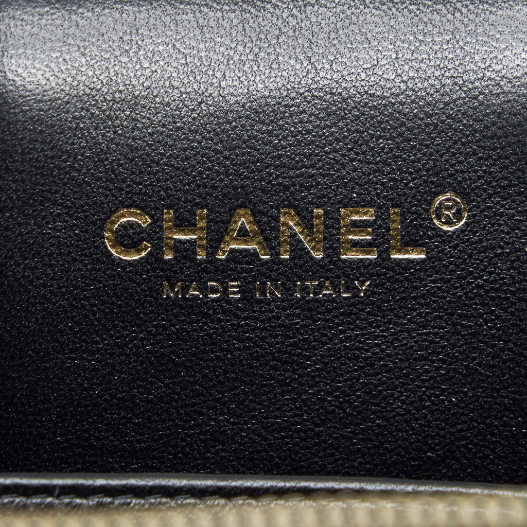 CHANEL 22S TOP HANDLE VANITY CAVIAR BLACK LGHW(MICROCHIP)