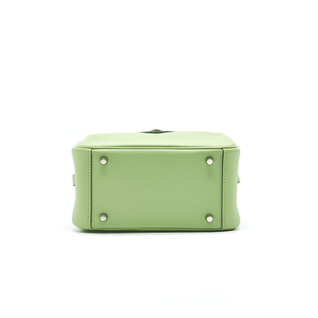HERMES MINI LINDY 3I VERT CRIQUET SHW SWIFT LEATHER