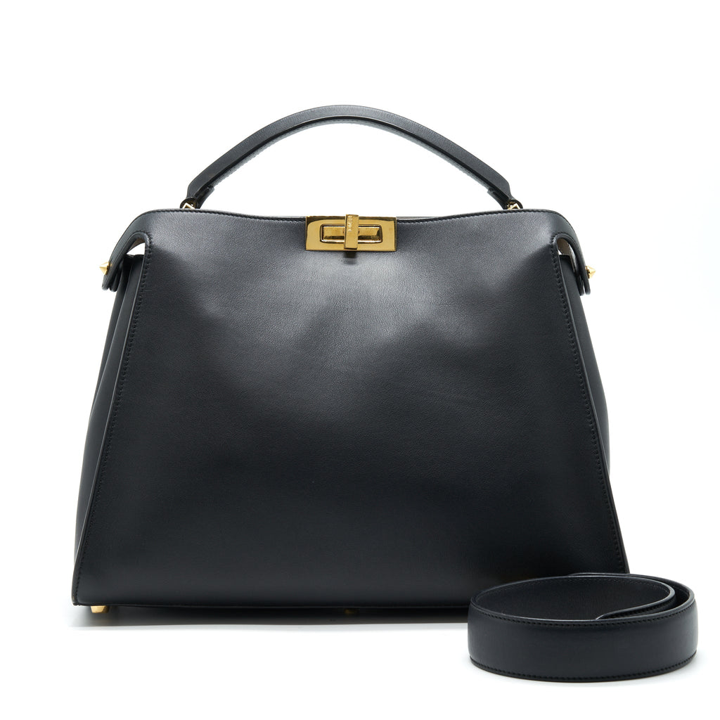 FENDI PEEKABOO BAG BLACK GHW