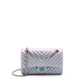 CHANEL 2.55 225 REISSUE FLAP BAG LAMBSKIN IRIDESCENT HARDWARE