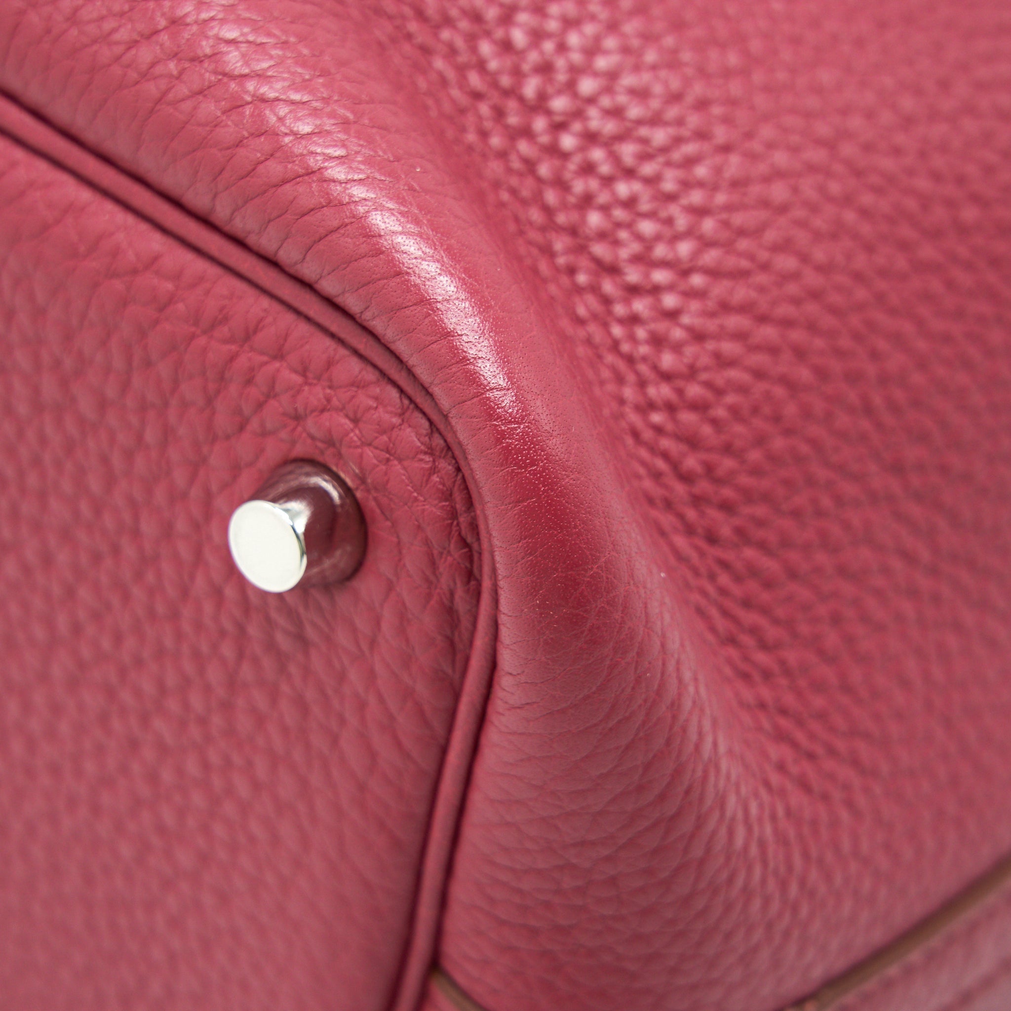 HERMES PICOTIN LOCK 18 DARK RED