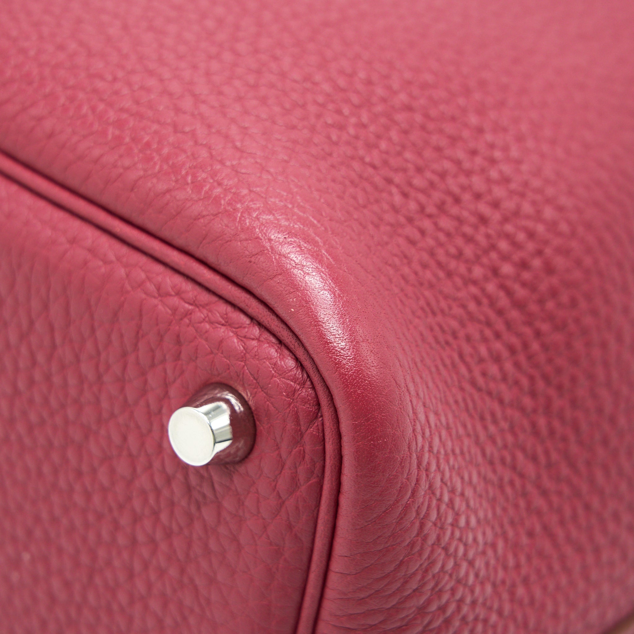 HERMES PICOTIN LOCK 18 DARK RED