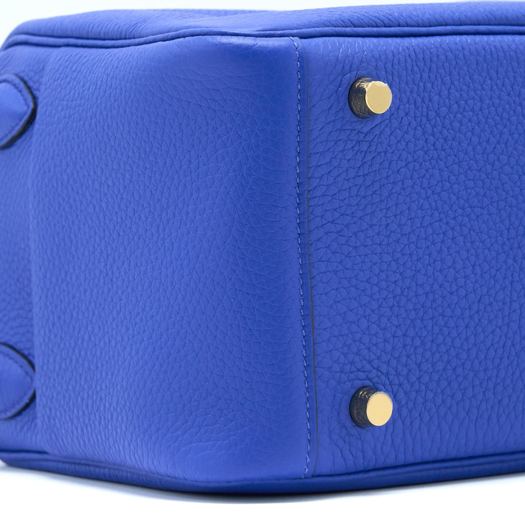 HERMES LINDY 26 CLEMENCE BLUE ROYAL GHW