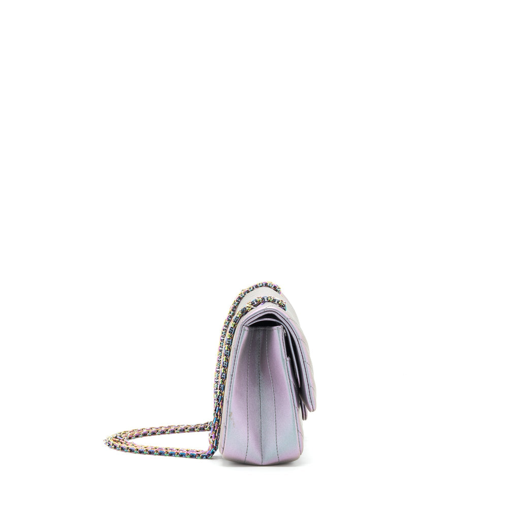 CHANEL 2.55 225 REISSUE FLAP BAG LAMBSKIN IRIDESCENT HARDWARE