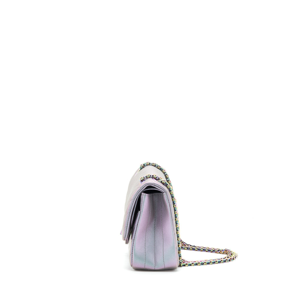 CHANEL 2.55 225 REISSUE FLAP BAG LAMBSKIN IRIDESCENT HARDWARE