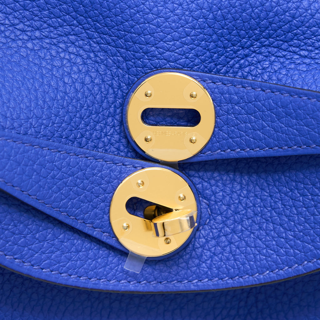 HERMES LINDY 26 CLEMENCE BLUE ROYAL GHW