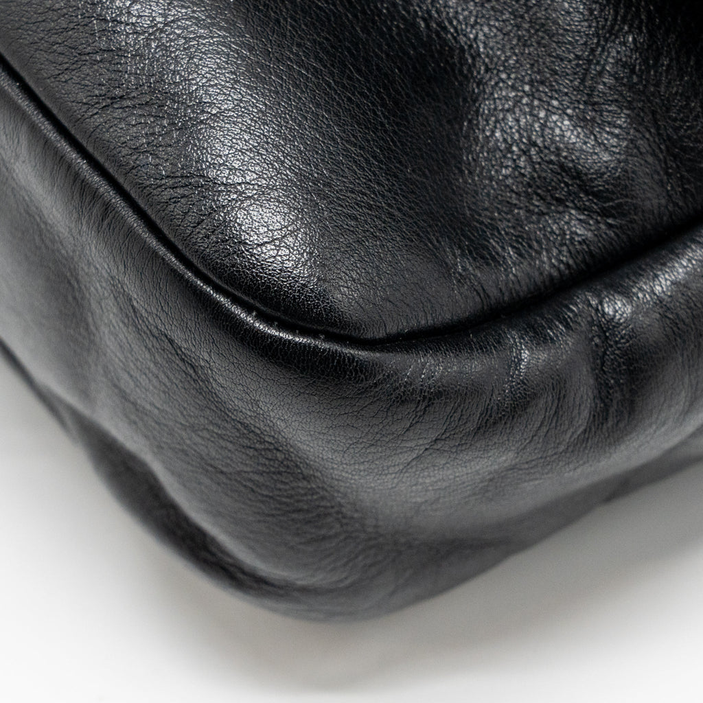 CHANEL RODEO DRIVE FLAP BAG CALFSKIN BLACK GHW