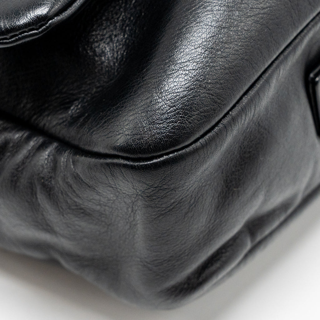 CHANEL RODEO DRIVE FLAP BAG CALFSKIN BLACK GHW