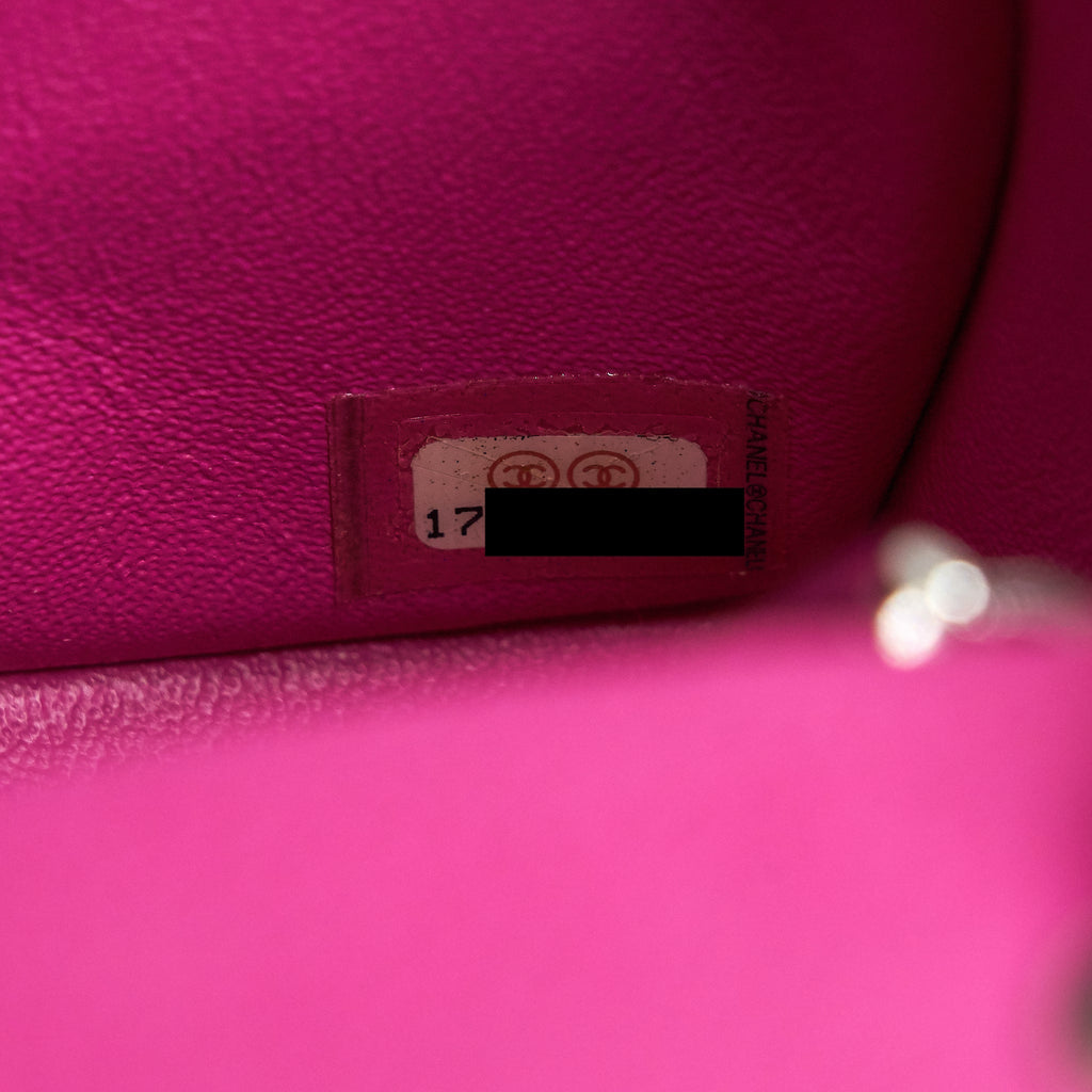CHANEL MINI RECTANGULAR FLAP BAG GRAINED CALFSKIN PINK SHW