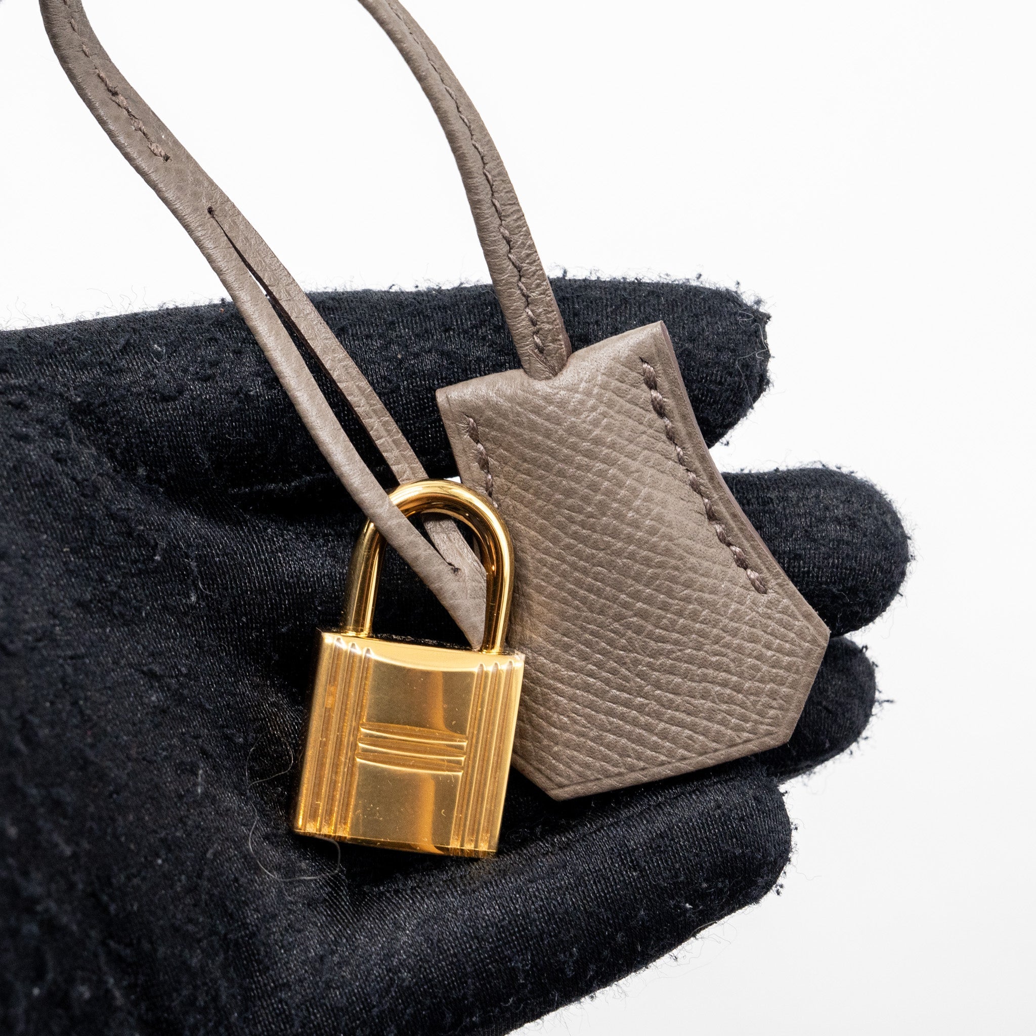 HERMES KELLY 25 EPSOM 8F GRIS ETAIN GHW