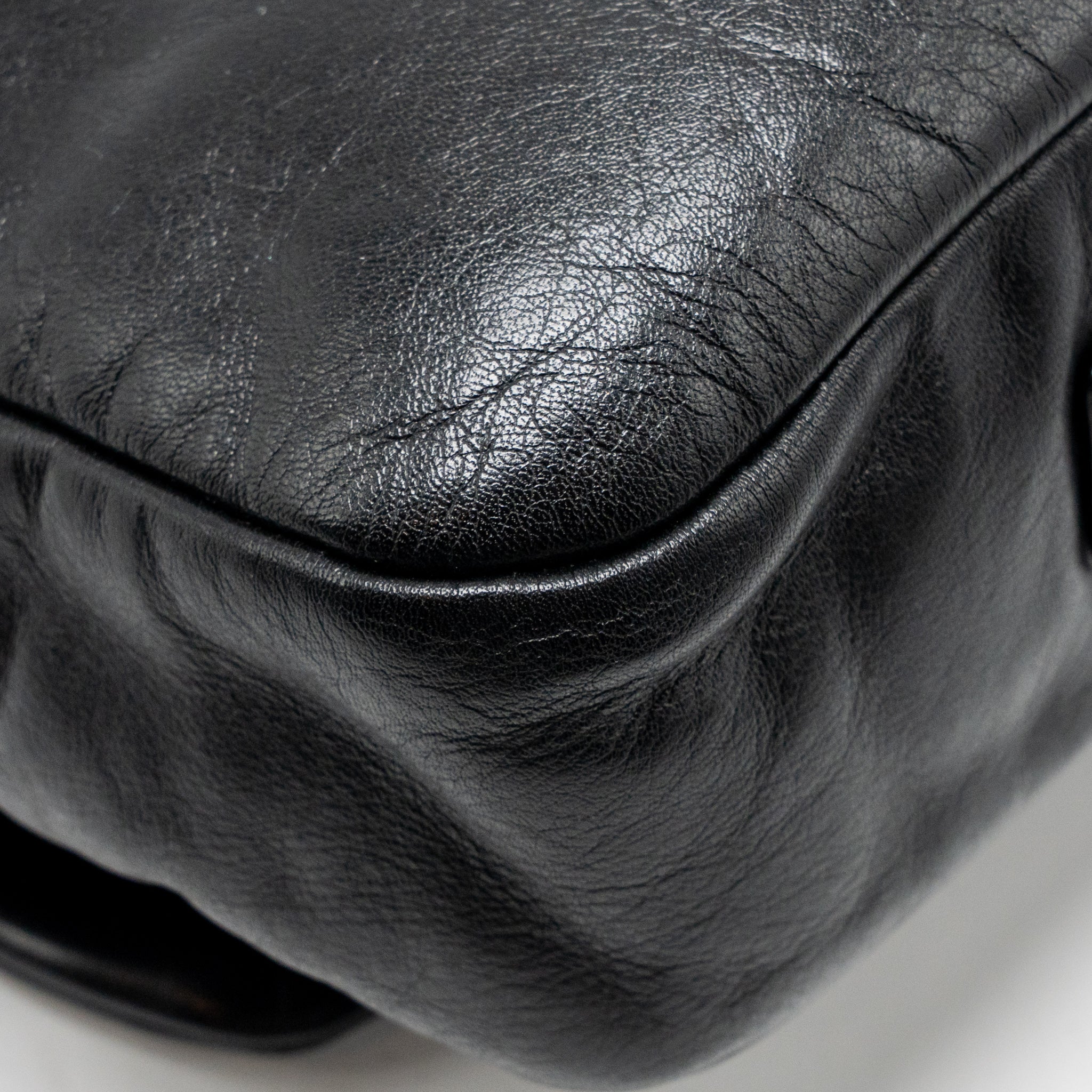 CHANEL RODEO DRIVE FLAP BAG CALFSKIN BLACK GHW
