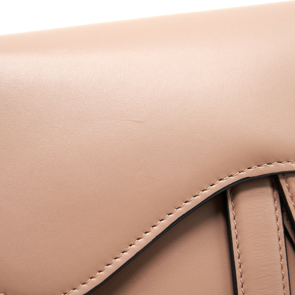 DIOR SADDLE POUCH BELT BAG BEIGE GHW