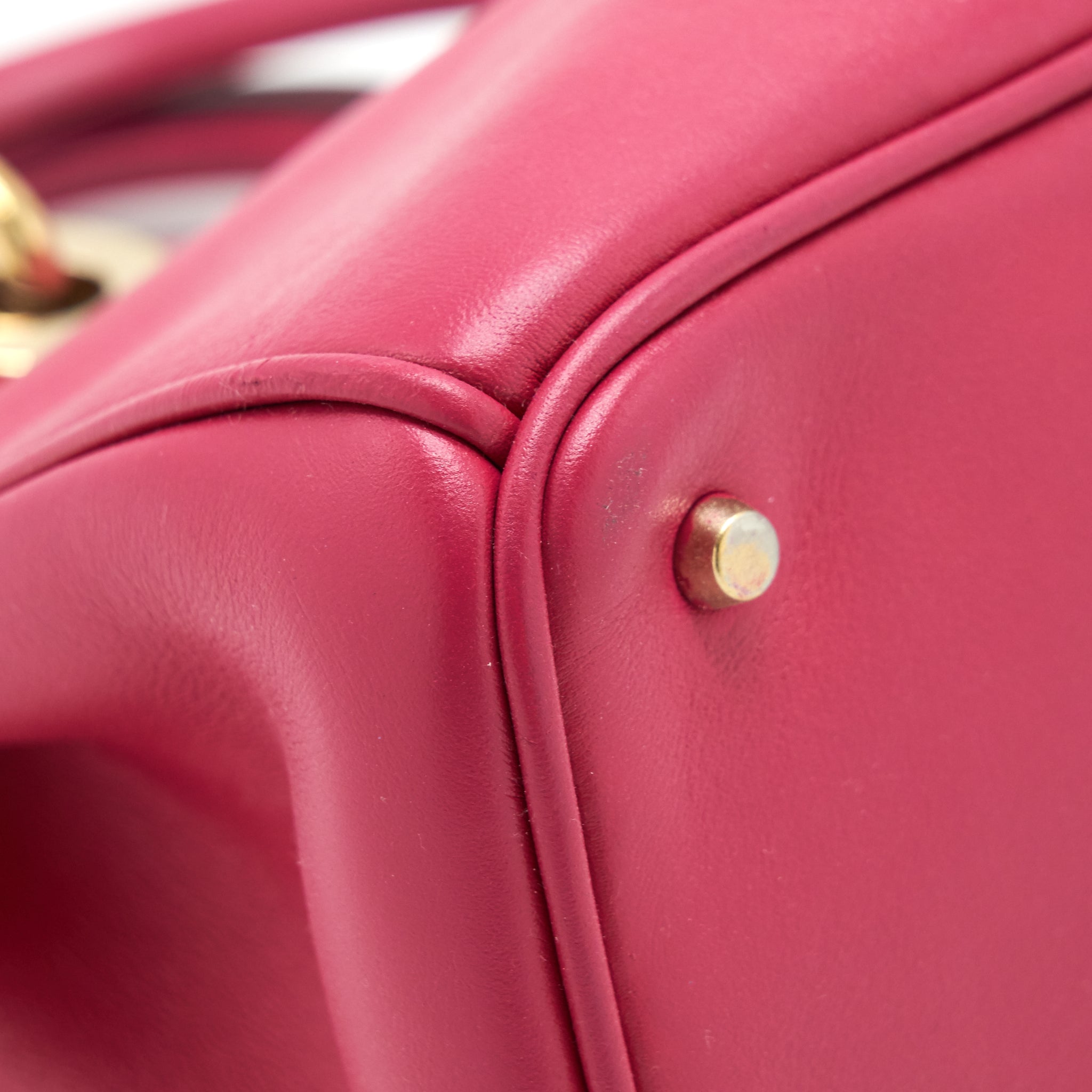 DIOR DIORISSIMO SMALL TOTE BAG PINK GHW