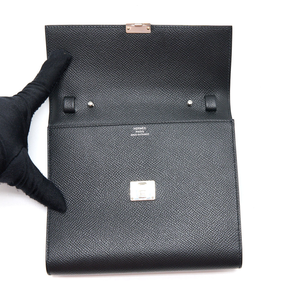 HERMES CLIC 16 WALLET EPSOM BLACK SHW