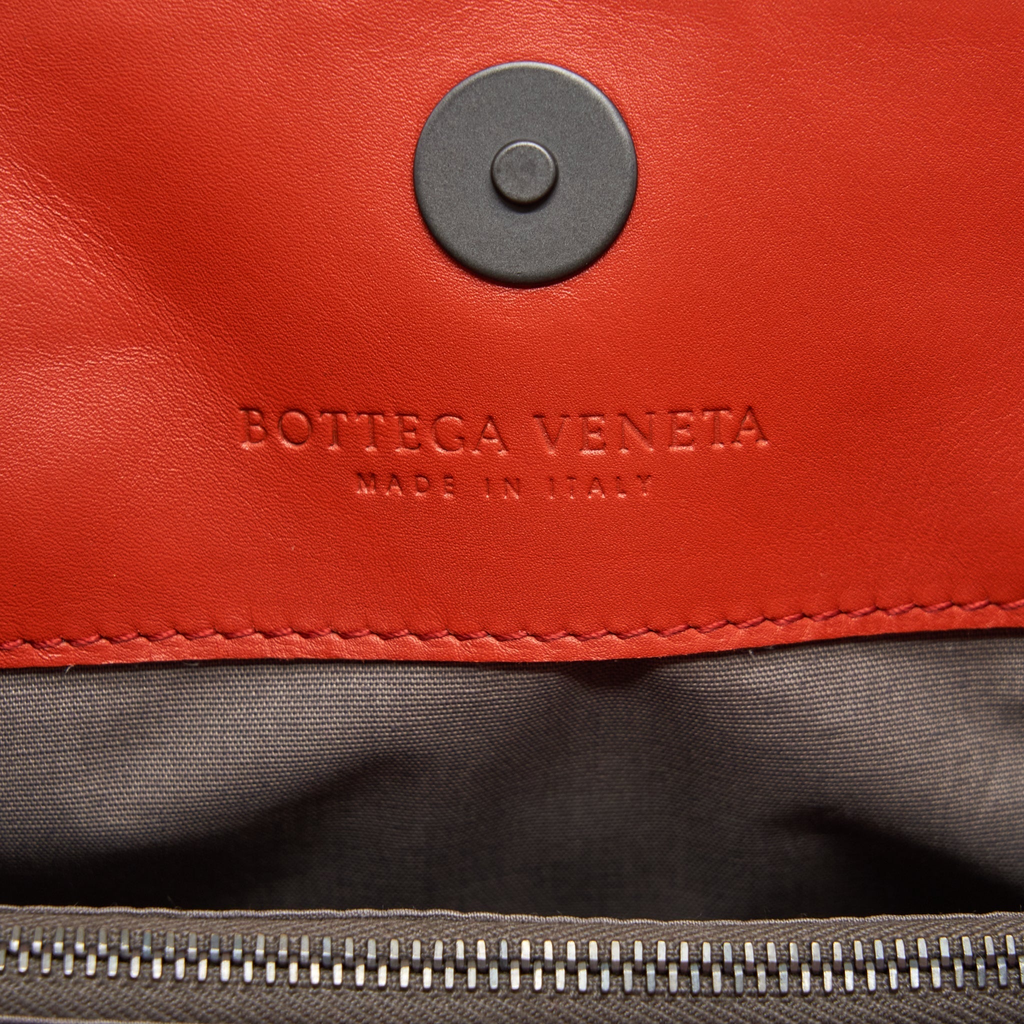 BOTTEGA VENETA TOTE BAG ORANGE RUTHENIUM GOLD HARDWARE