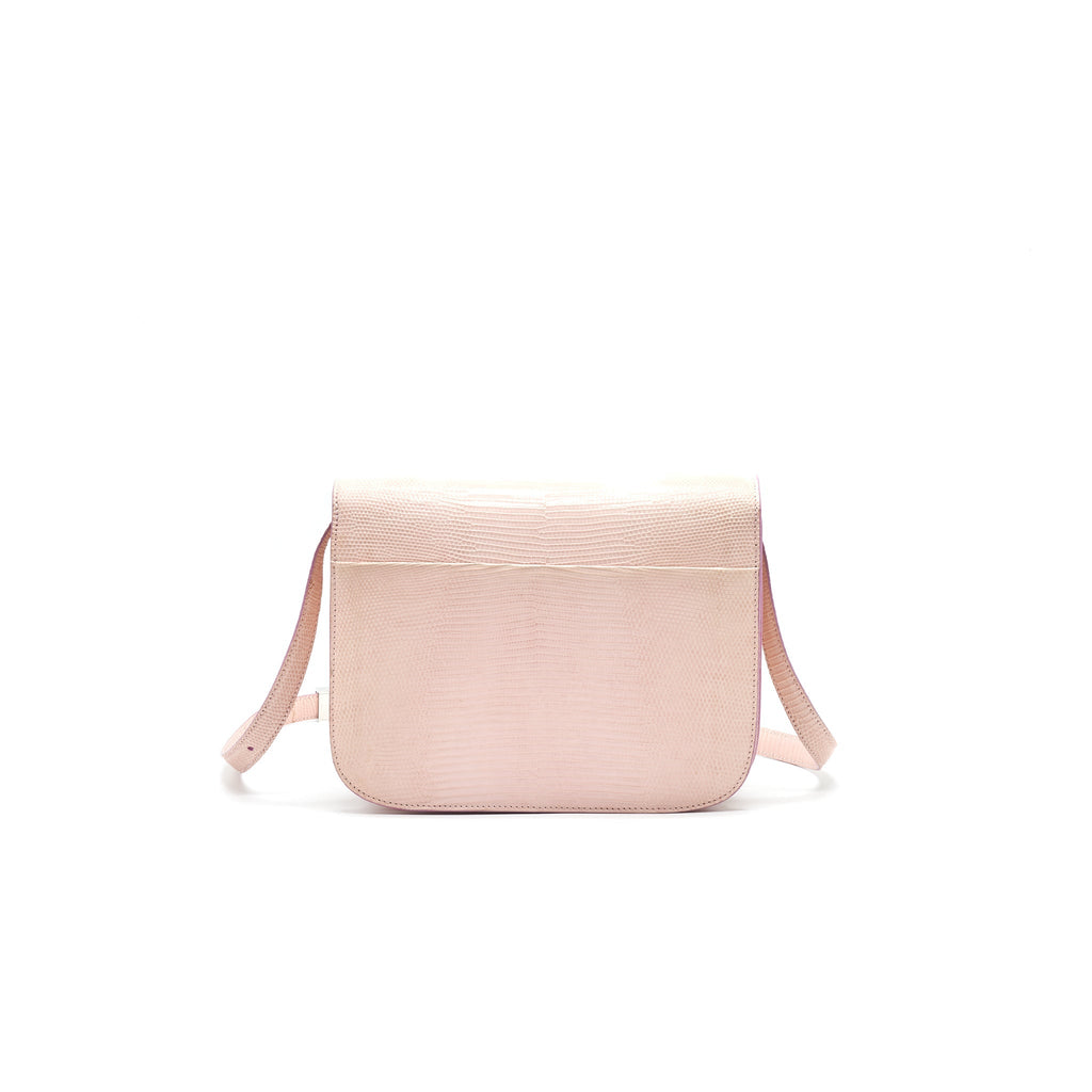 CELINE CLASSIC BAG IN LIZARD LIGHT PINK