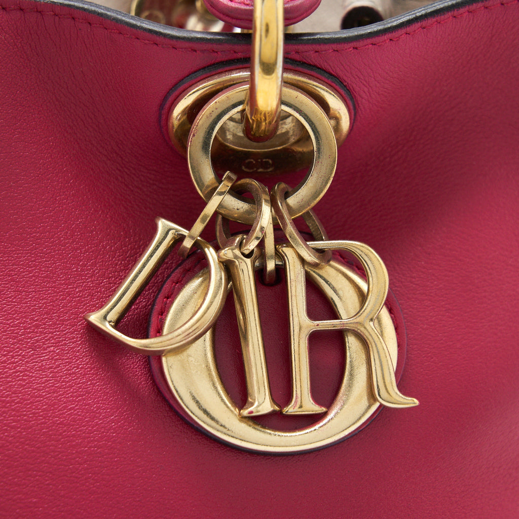 DIOR DIORISSIMO SMALL TOTE BAG PINK GHW