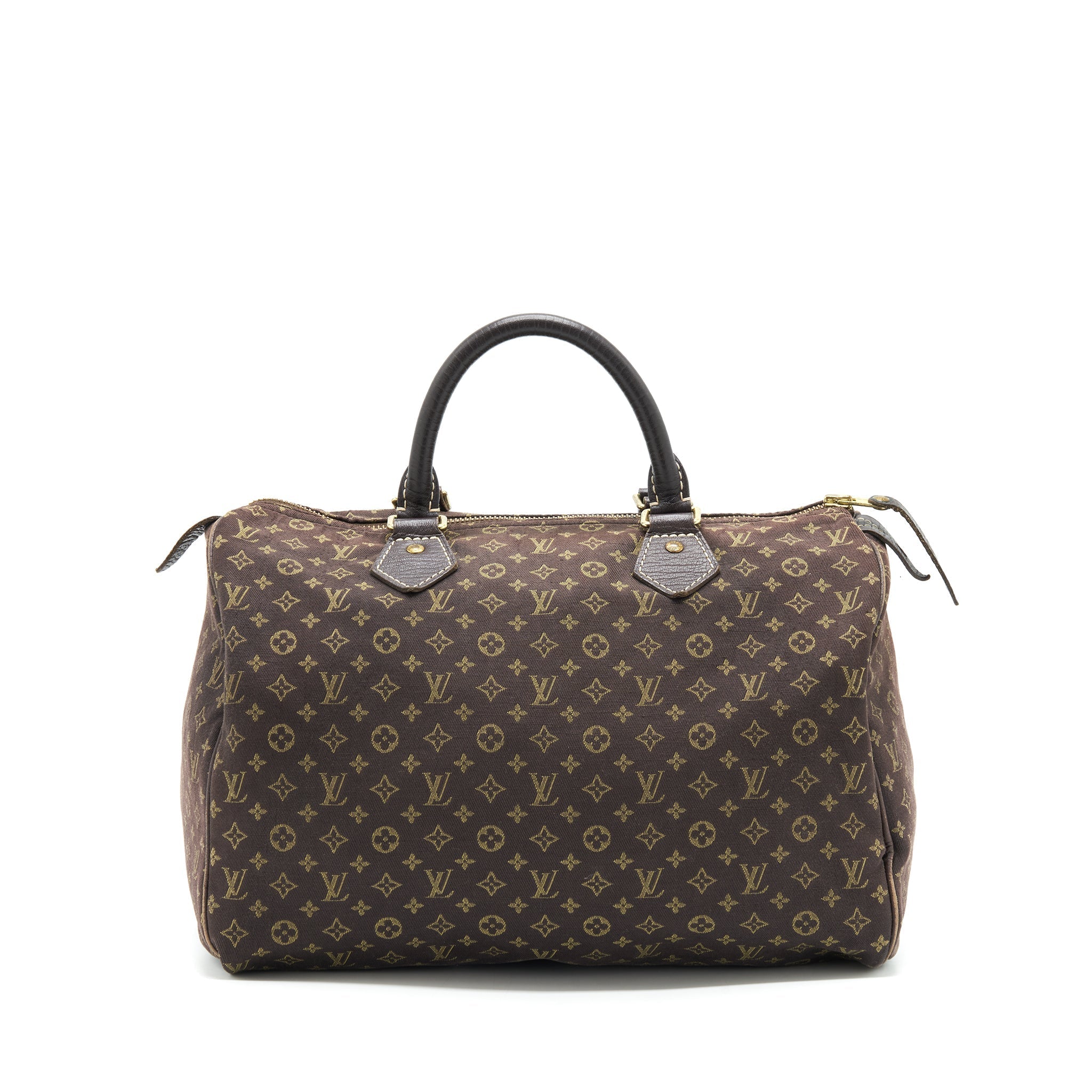 LOUIS VUITTON SPEEDY 30 MIN LIN MONOGRAM MINI BROWN GHW