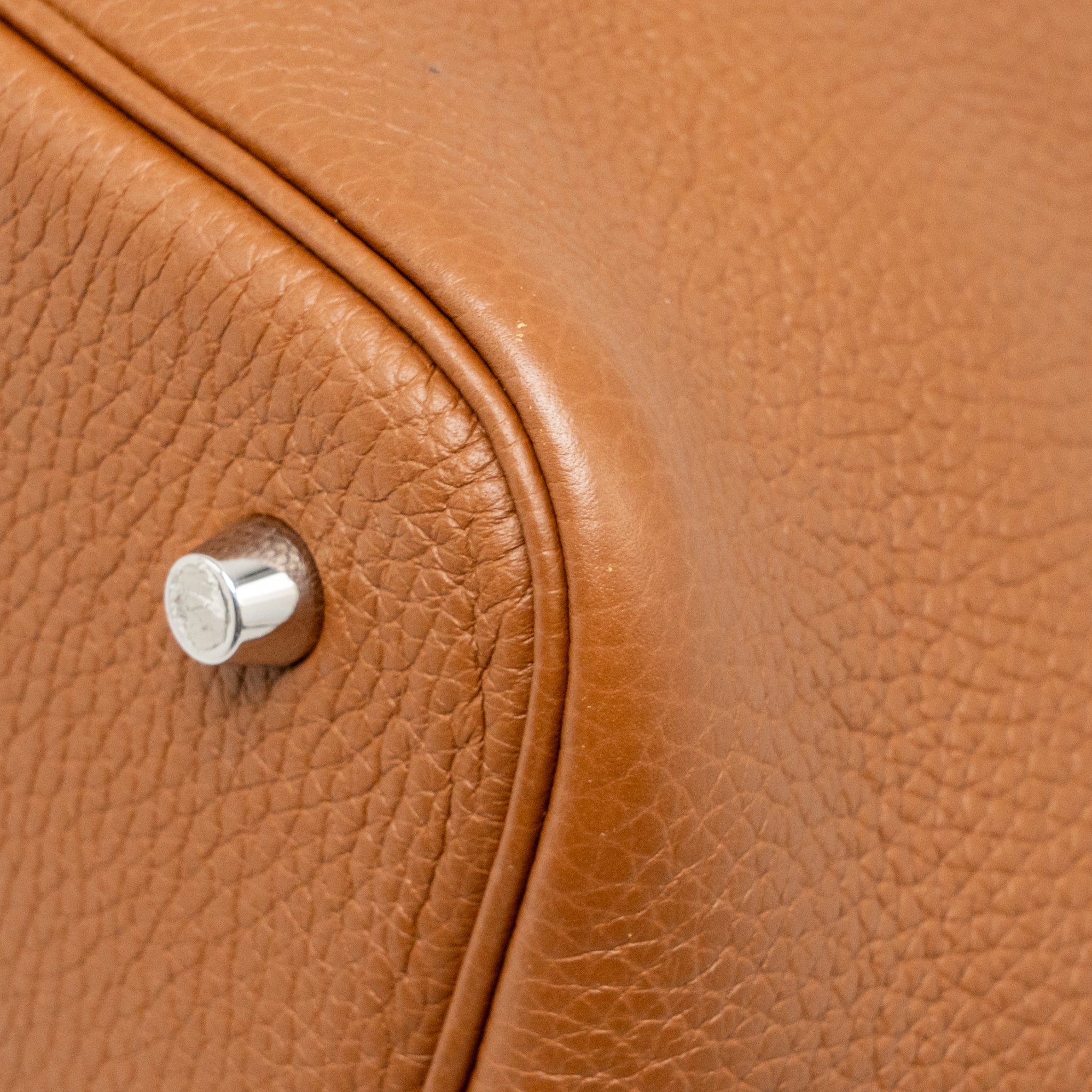 HERMES PICOTIN 22 LOCK BAG CLEMENCE/SWIFT GOLD/BLUE BRUME HANDLE SHW