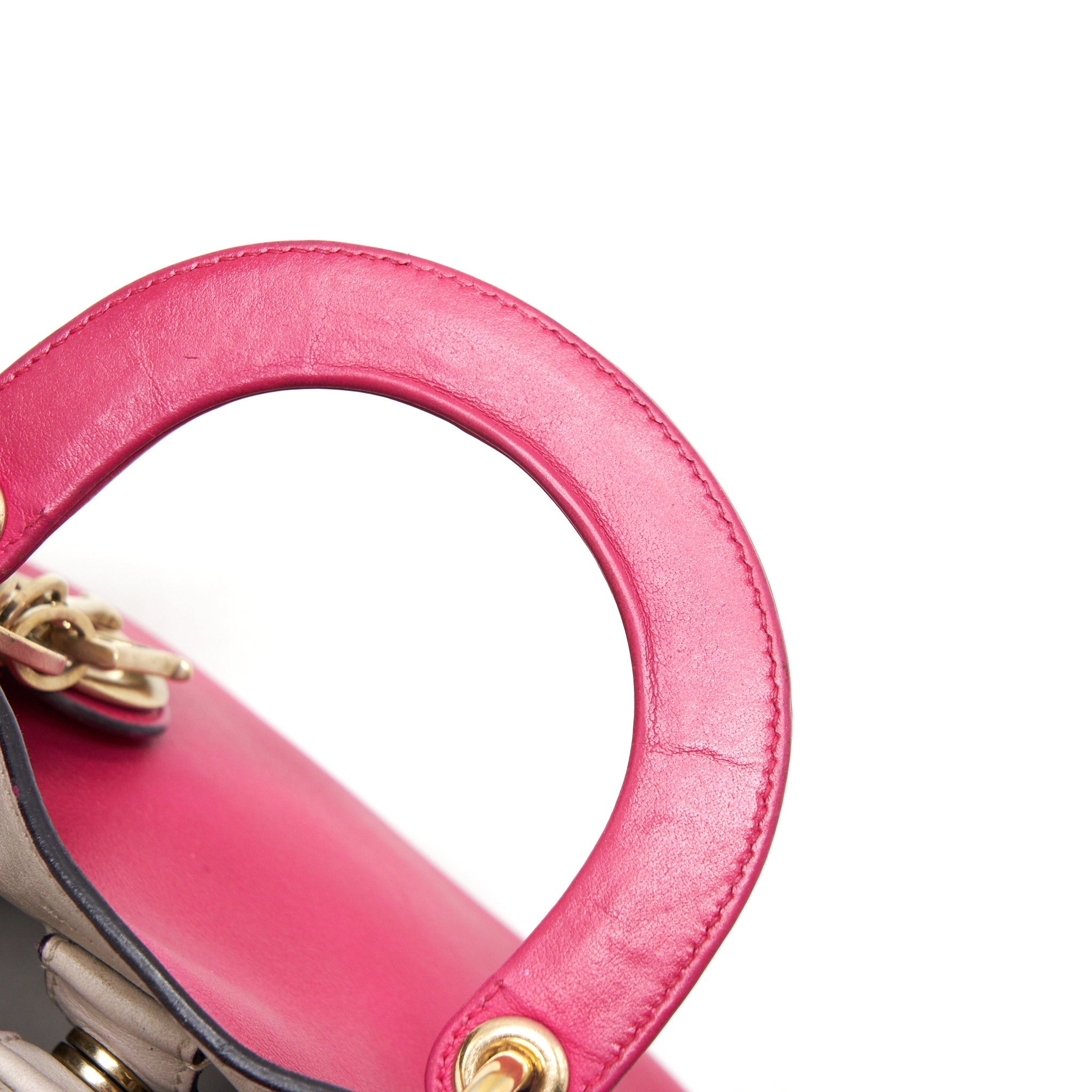 DIOR DIORISSIMO SMALL TOTE BAG PINK GHW