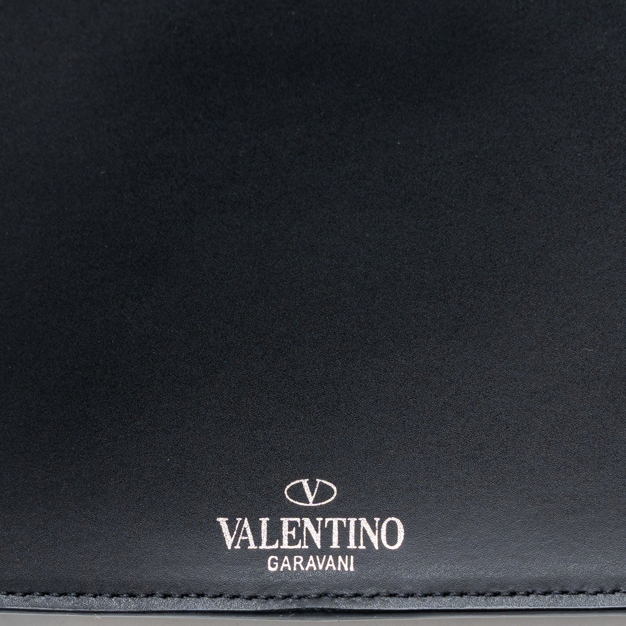 VALENTINO VLTN PRINT BELT BAG CALFSKIN BLACK/RED SHW
