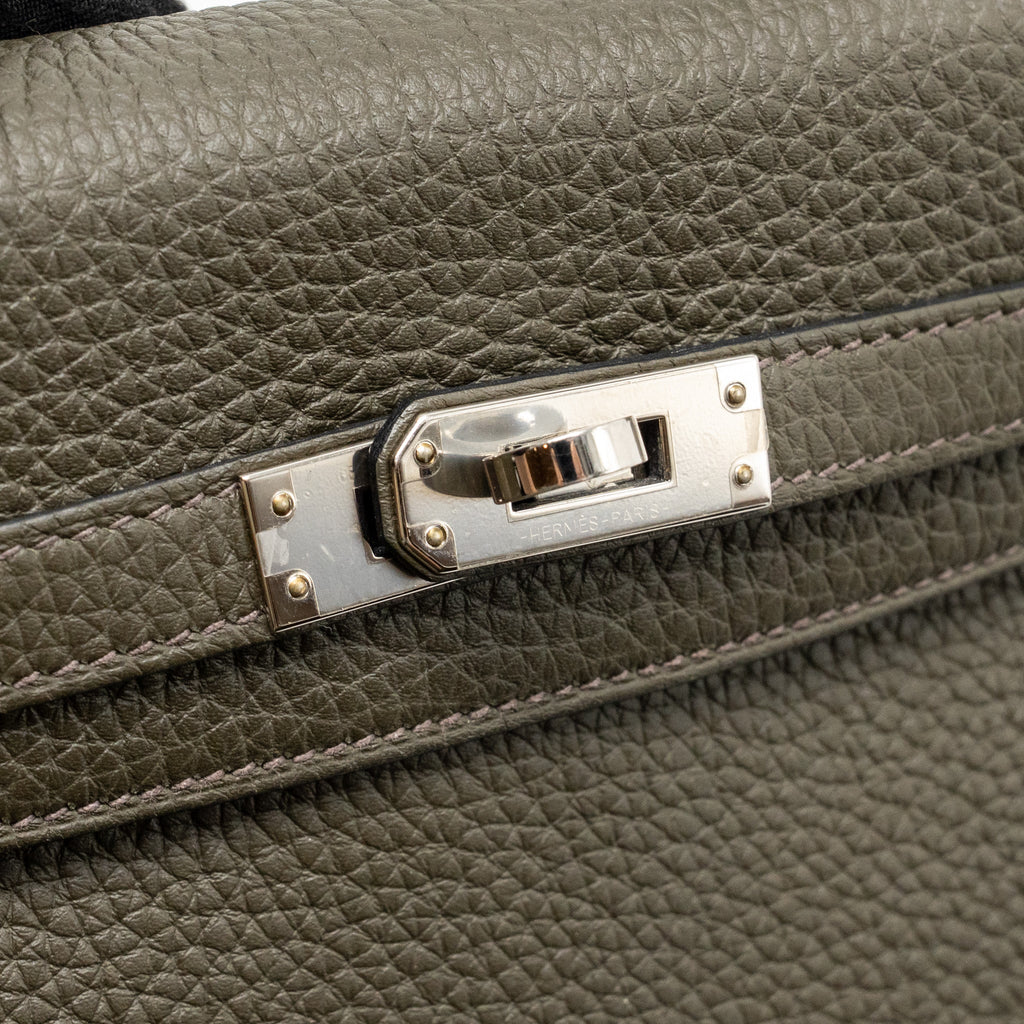 HERMES KELLY 25 TOGO C6 VERT DE GRIS SHW