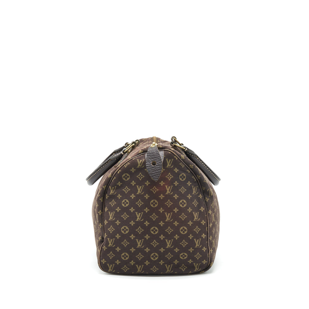 LOUIS VUITTON SPEEDY 30 MIN LIN MONOGRAM MINI BROWN GHW