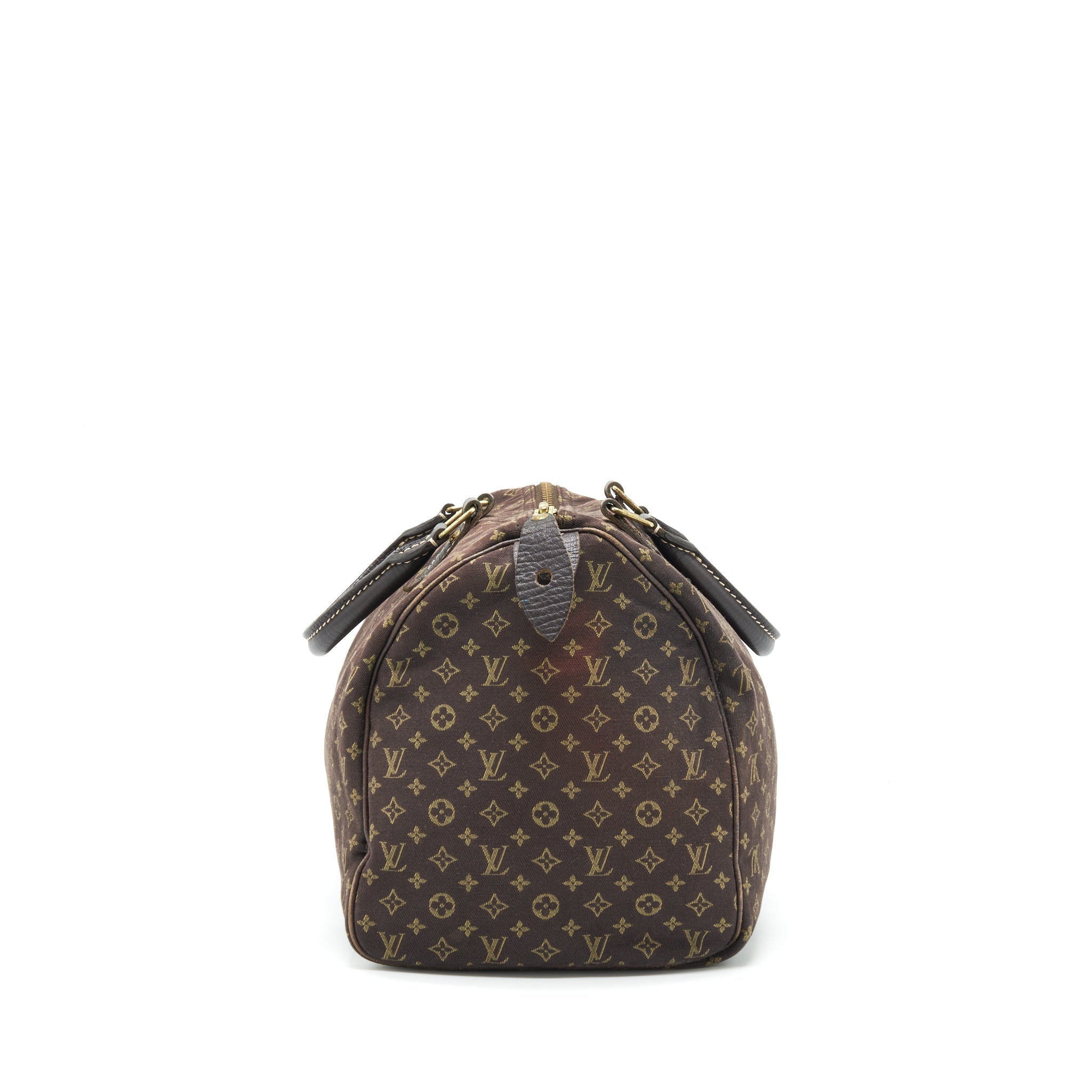 LOUIS VUITTON SPEEDY 30 MIN LIN MONOGRAM MINI BROWN GHW